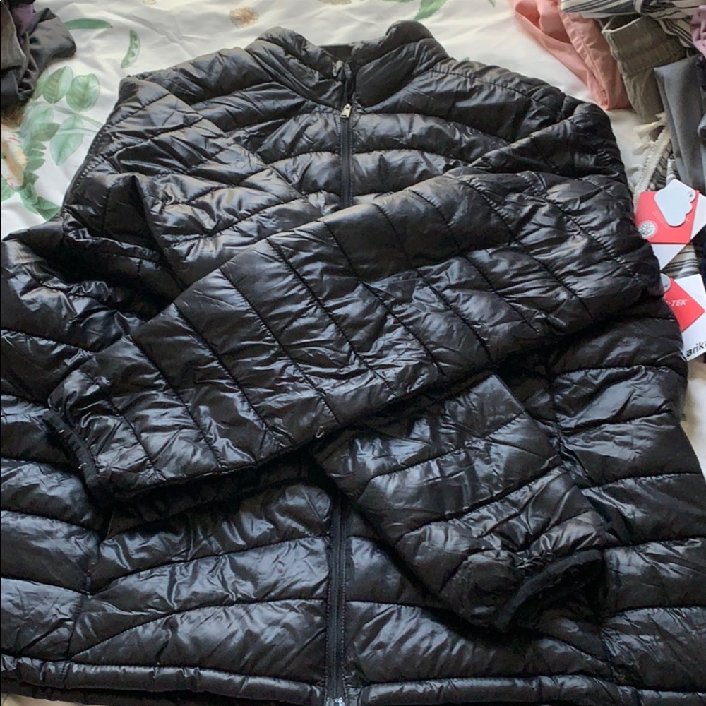 Black puffer jacket